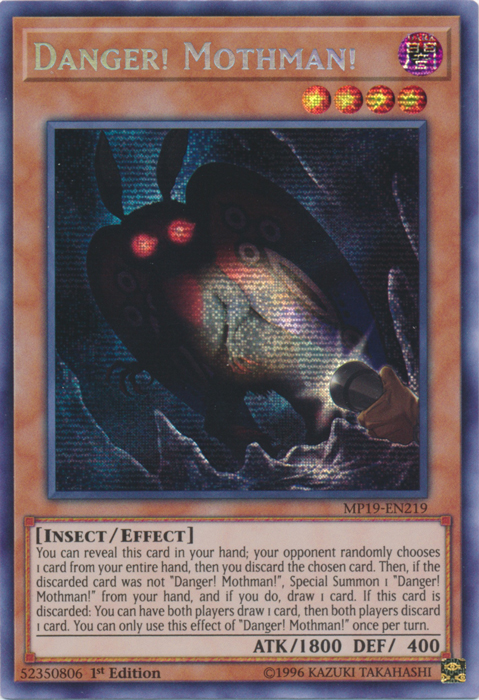 Danger! Mothman! [MP19-EN219] Prismatic Secret Rare | Dragon's Lair Comics and Fantasy Houston TX