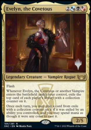 Evelyn, the Covetous (Promo Pack) [Streets of New Capenna Promos] | Dragon's Lair Comics and Fantasy Houston TX