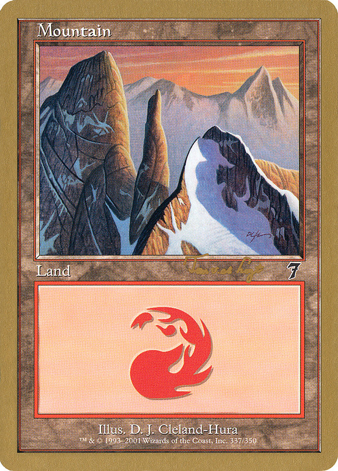 Mountain (337) (Tom van de Logt) [World Championship Decks 2001] | Dragon's Lair Comics and Fantasy Houston TX