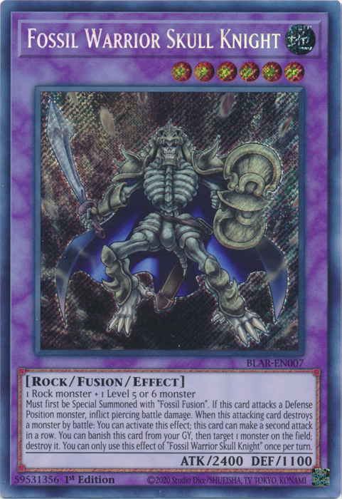 Fossil Warrior Skull Knight [BLAR-EN007] Secret Rare | Dragon's Lair Comics and Fantasy Houston TX