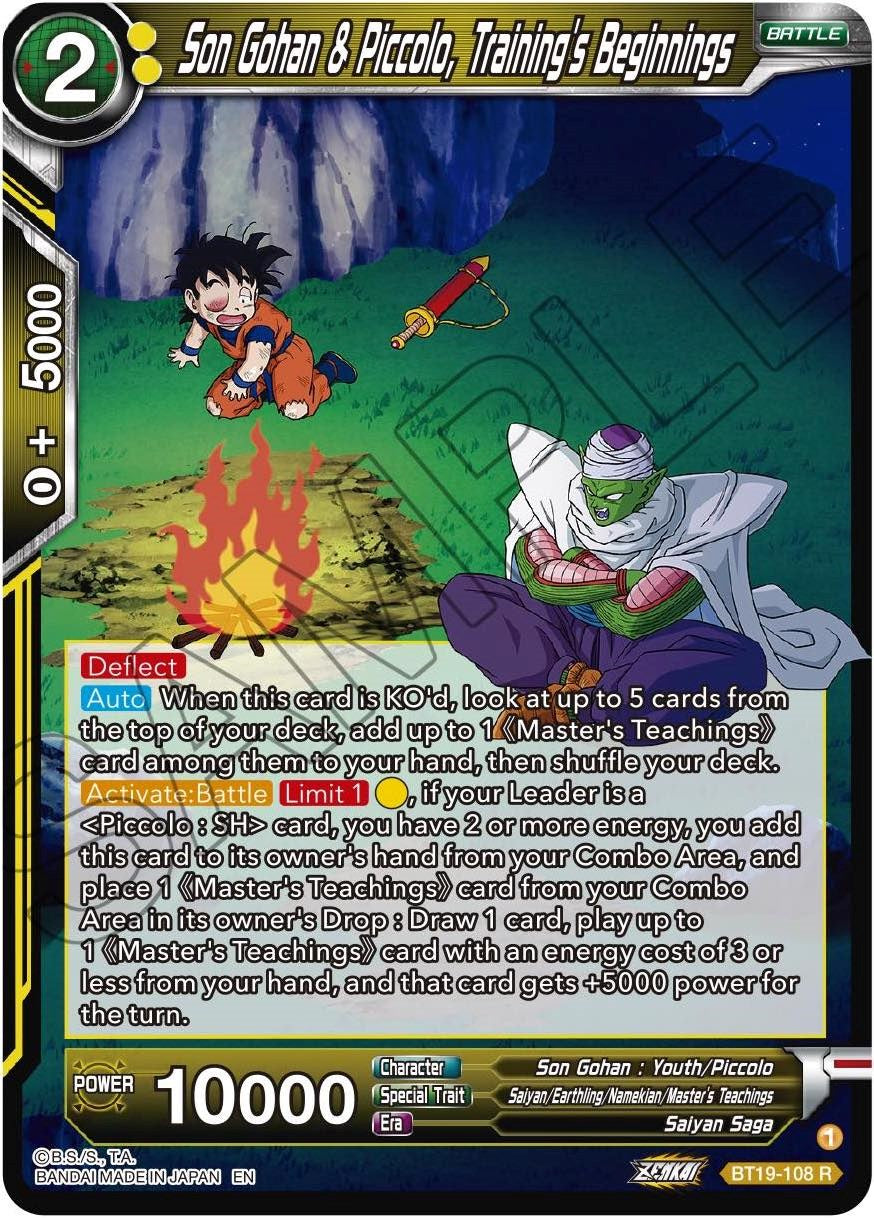 Son Gohan & Piccolo, Training's Beginnings (BT19-108) [Fighter's Ambition] | Dragon's Lair Comics and Fantasy Houston TX