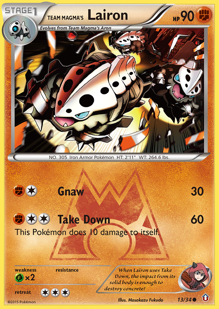 Team Magma's Lairon (13/34) [XY: Double Crisis] | Dragon's Lair Comics and Fantasy Houston TX