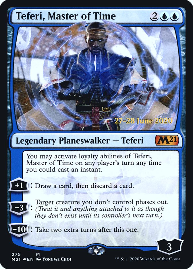 Teferi, Master of Time [Core Set 2021 Prerelease Promos] | Dragon's Lair Comics and Fantasy Houston TX