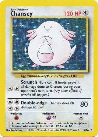 Chansey (3/102) [Base Set Unlimited] | Dragon's Lair Comics and Fantasy Houston TX