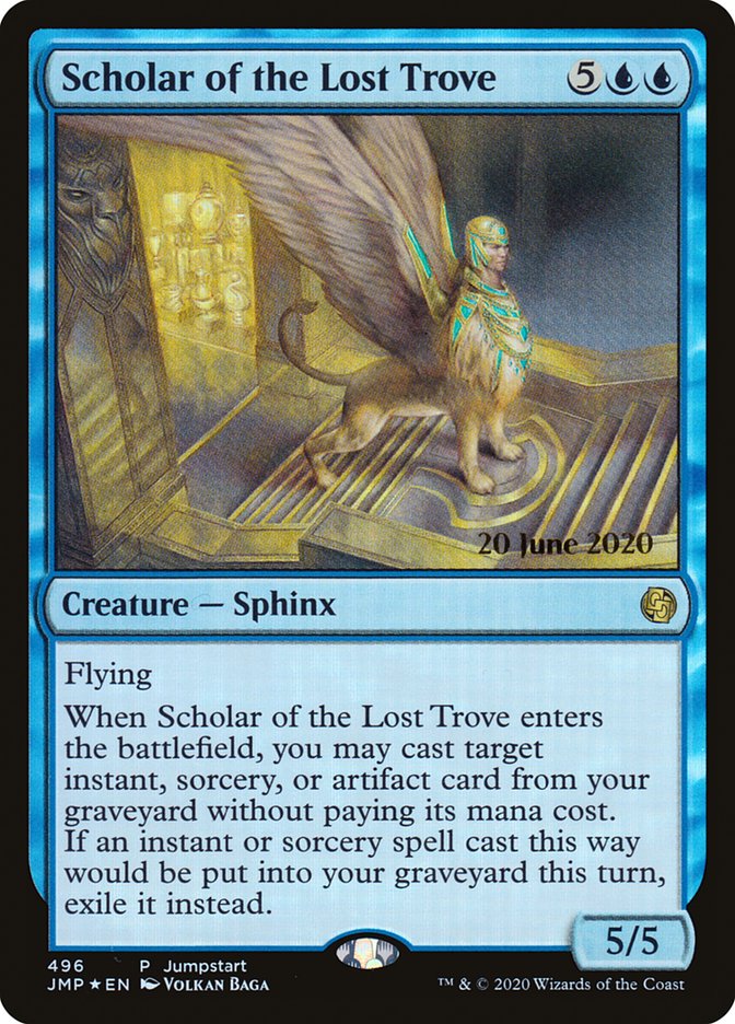 Scholar of the Lost Trove (Prerelease) [Jumpstart] | Dragon's Lair Comics and Fantasy Houston TX