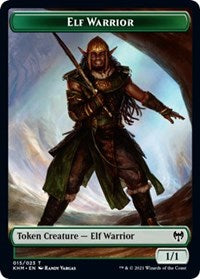 Elf Warrior // Shard Double-Sided Token [Kaldheim Tokens] | Dragon's Lair Comics and Fantasy Houston TX