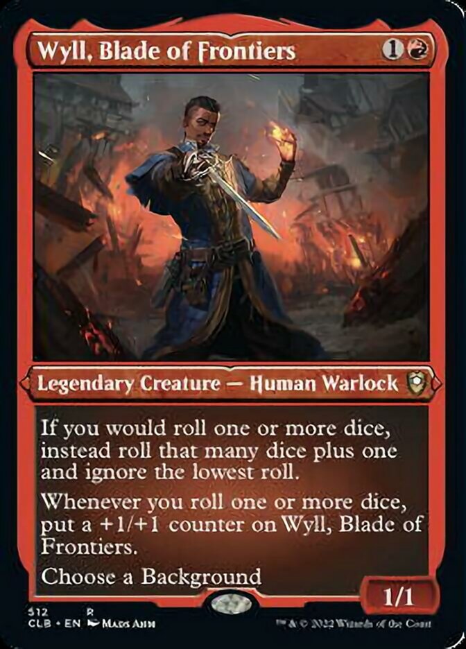 Wyll, Blade of Frontiers (Foil Etched) [Commander Legends: Battle for Baldur's Gate] | Dragon's Lair Comics and Fantasy Houston TX