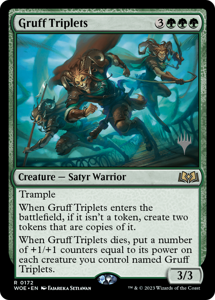 Gruff Triplets (Promo Pack) [Wilds of Eldraine Promos] | Dragon's Lair Comics and Fantasy Houston TX