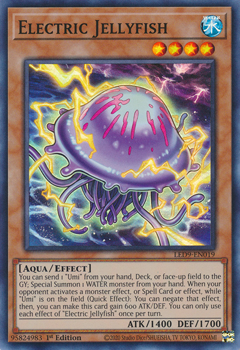 Electric Jellyfish [LED9-EN019] Super Rare | Dragon's Lair Comics and Fantasy Houston TX