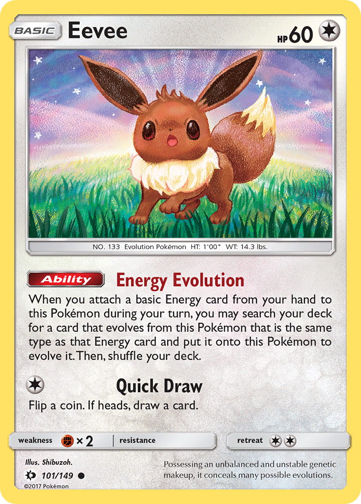 Eevee (101/149) [Sun & Moon: Base Set] | Dragon's Lair Comics and Fantasy Houston TX