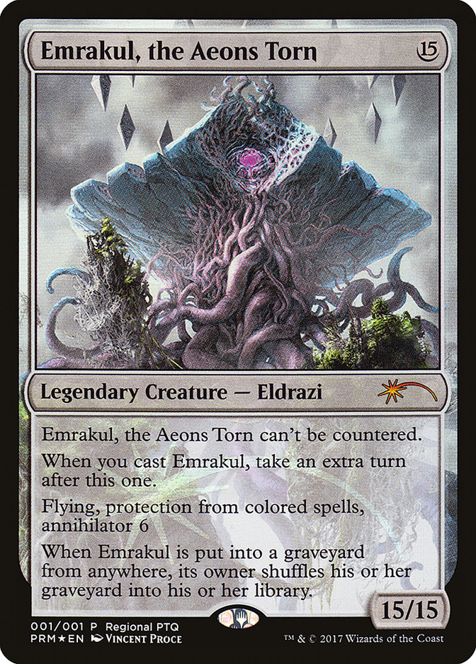 Emrakul, the Aeons Torn (Regional PTQ) [Pro Tour Promos] | Dragon's Lair Comics and Fantasy Houston TX