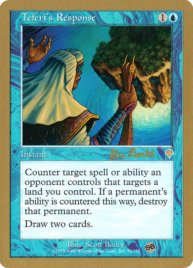 Teferi's Response (Alex Borteh) (SB) [World Championship Decks 2001] | Dragon's Lair Comics and Fantasy Houston TX