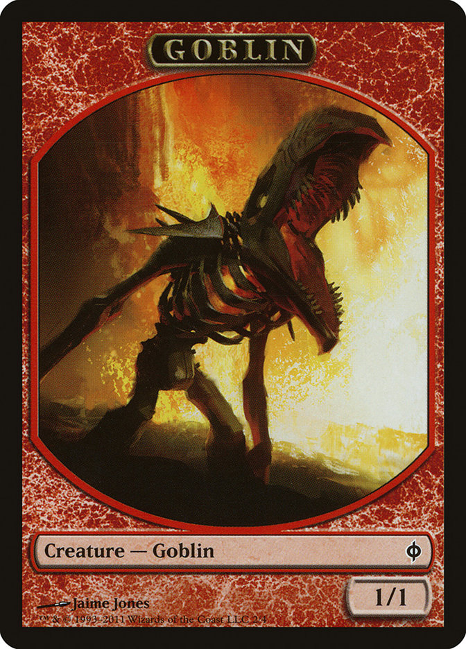 Goblin Token [New Phyrexia Tokens] | Dragon's Lair Comics and Fantasy Houston TX