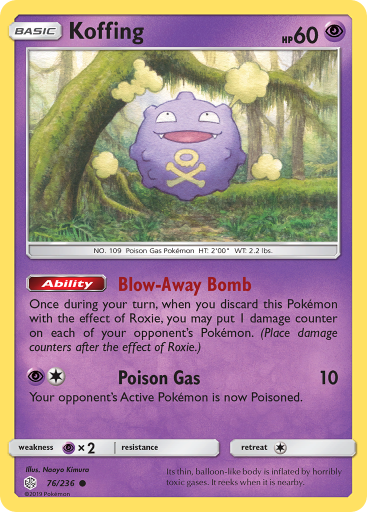 Koffing (76/236) [Sun & Moon: Cosmic Eclipse] | Dragon's Lair Comics and Fantasy Houston TX