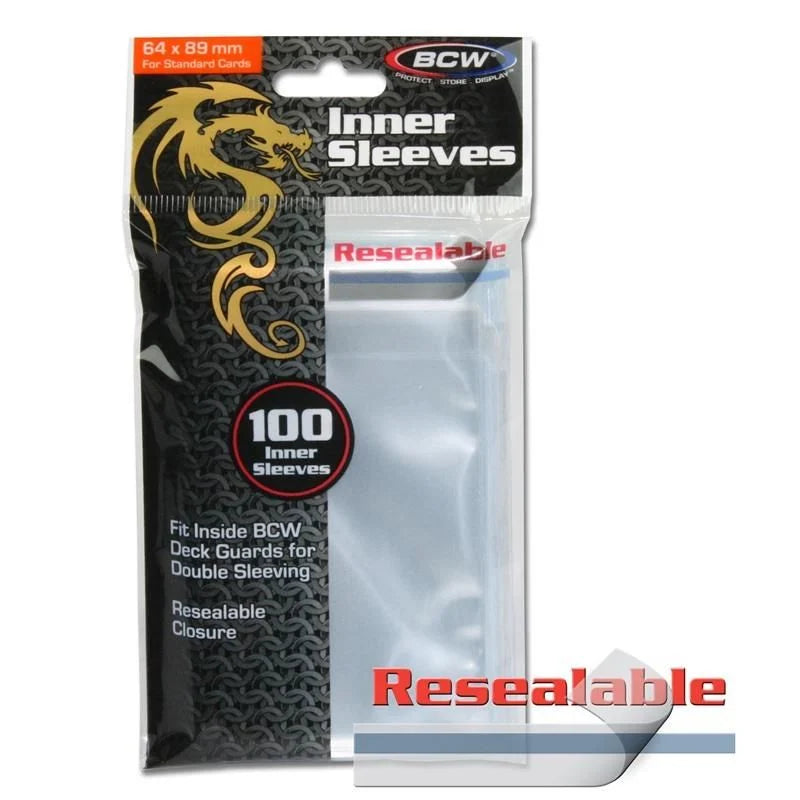 BCW Resealable Inner Sleeves 100ct | Dragon's Lair Comics and Fantasy Houston TX