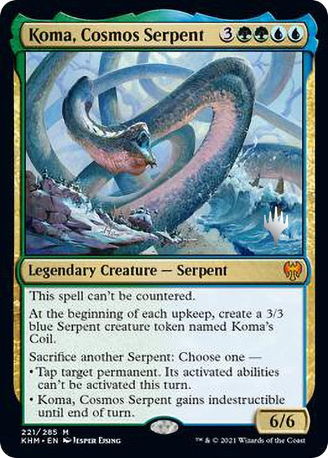 Koma, Cosmos Serpent (Promo Pack) [Kaldheim Promos] | Dragon's Lair Comics and Fantasy Houston TX