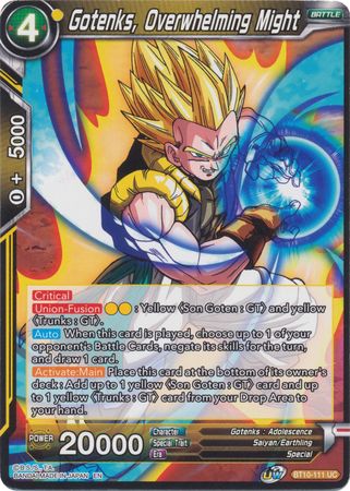 Gotenks, Overwhelming Might (BT10-111) [Rise of the Unison Warrior] | Dragon's Lair Comics and Fantasy Houston TX