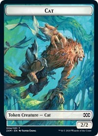 Cat // Copy Double-Sided Token [Double Masters Tokens] | Dragon's Lair Comics and Fantasy Houston TX