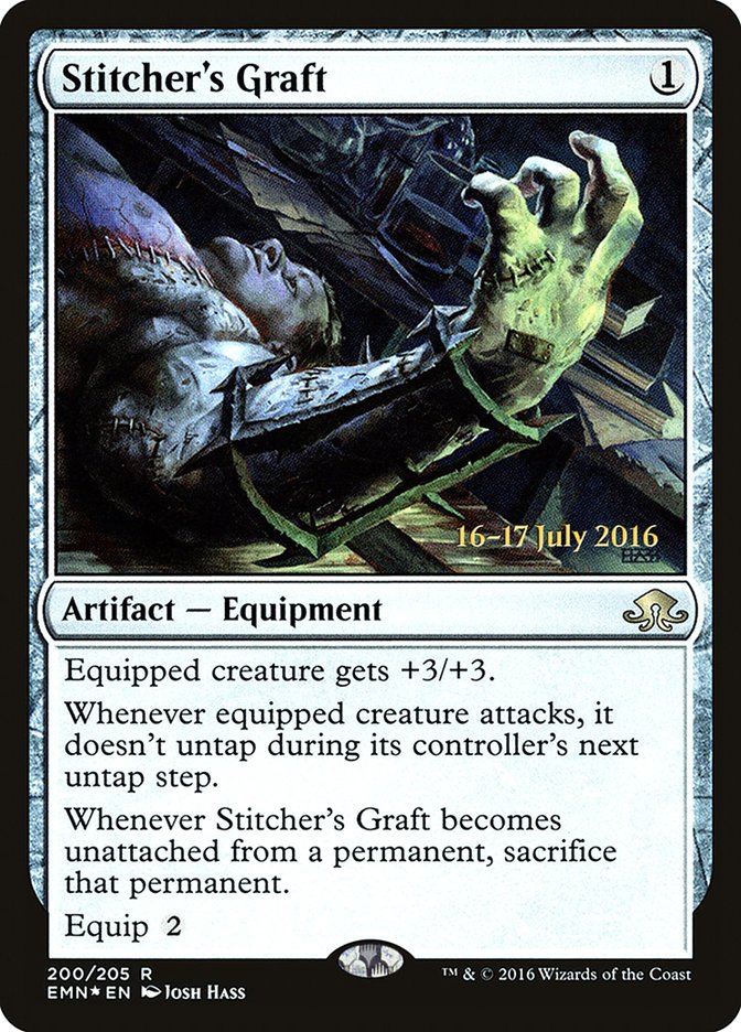 Stitcher's Graft [Eldritch Moon Prerelease Promos] | Dragon's Lair Comics and Fantasy Houston TX