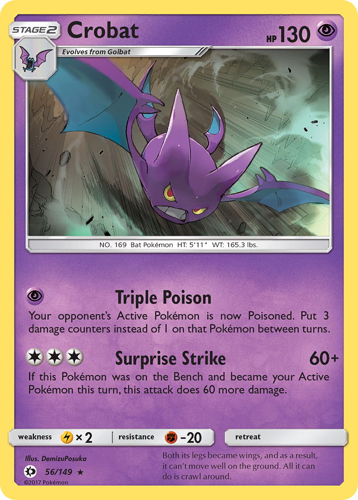 Crobat (56/149) [Sun & Moon: Base Set] | Dragon's Lair Comics and Fantasy Houston TX