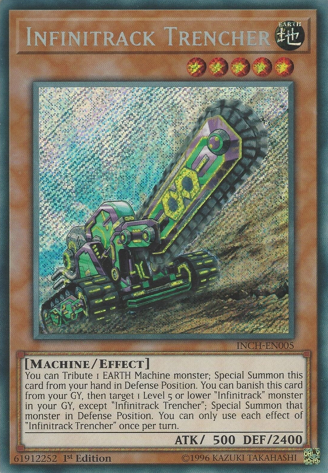 Infinitrack Trencher [INCH-EN005] Secret Rare | Dragon's Lair Comics and Fantasy Houston TX