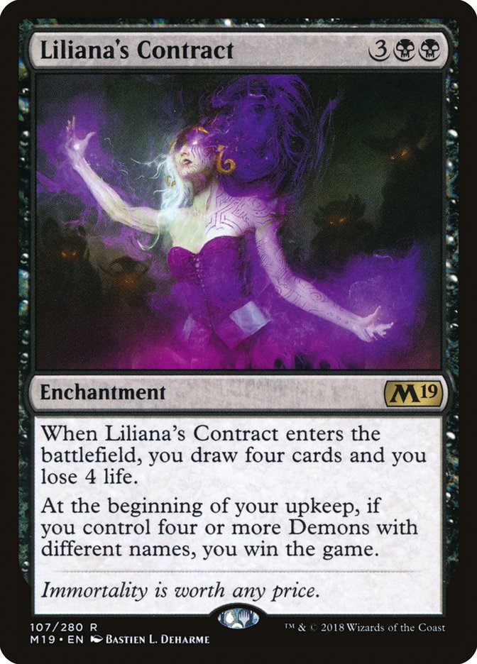 Liliana's Contract [Core Set 2019] | Dragon's Lair Comics and Fantasy Houston TX