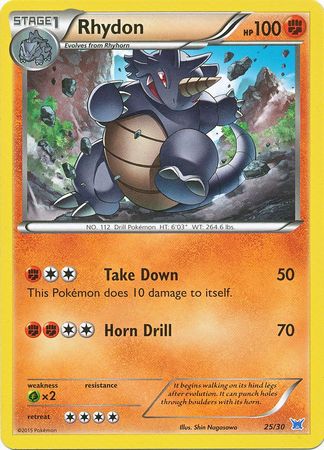 Rhydon (25/30) [XY: Trainer Kit 2 - Latios] | Dragon's Lair Comics and Fantasy Houston TX