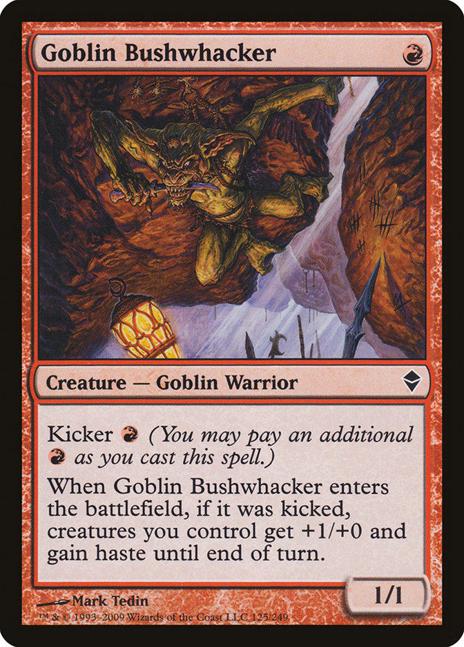 Goblin Bushwhacker [Zendikar] | Dragon's Lair Comics and Fantasy Houston TX