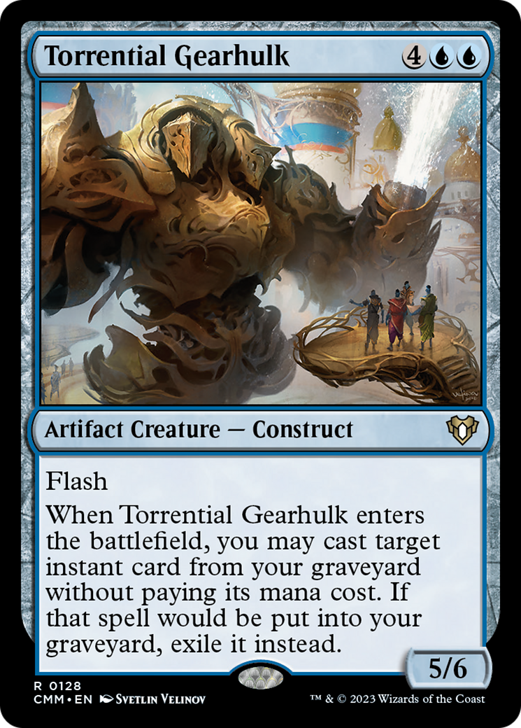 Torrential Gearhulk [Commander Masters] | Dragon's Lair Comics and Fantasy Houston TX