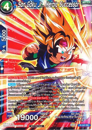 Son Goku Jr., Heroic Successor (Power Booster) (P-147) [Promotion Cards] | Dragon's Lair Comics and Fantasy Houston TX