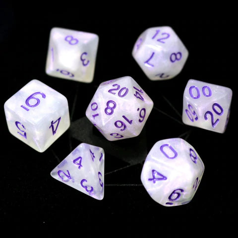 Die Hard Dice Purple Moonstone Dice Set | Dragon's Lair Comics and Fantasy Houston TX