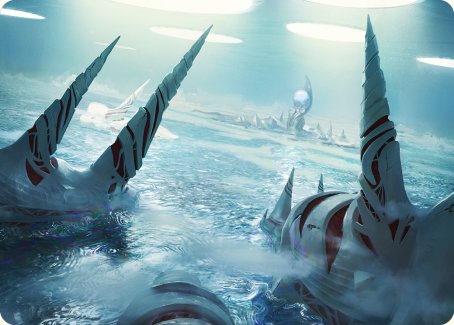 Seachrome Coast Art Card [Phyrexia: All Will Be One Art Series] | Dragon's Lair Comics and Fantasy Houston TX