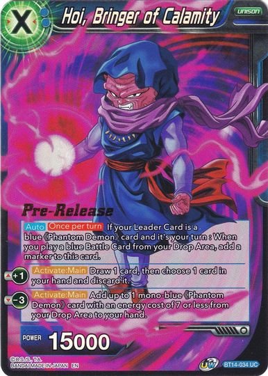 Hoi, Bringer of Calamity (BT14-034) [Cross Spirits Prerelease Promos] | Dragon's Lair Comics and Fantasy Houston TX