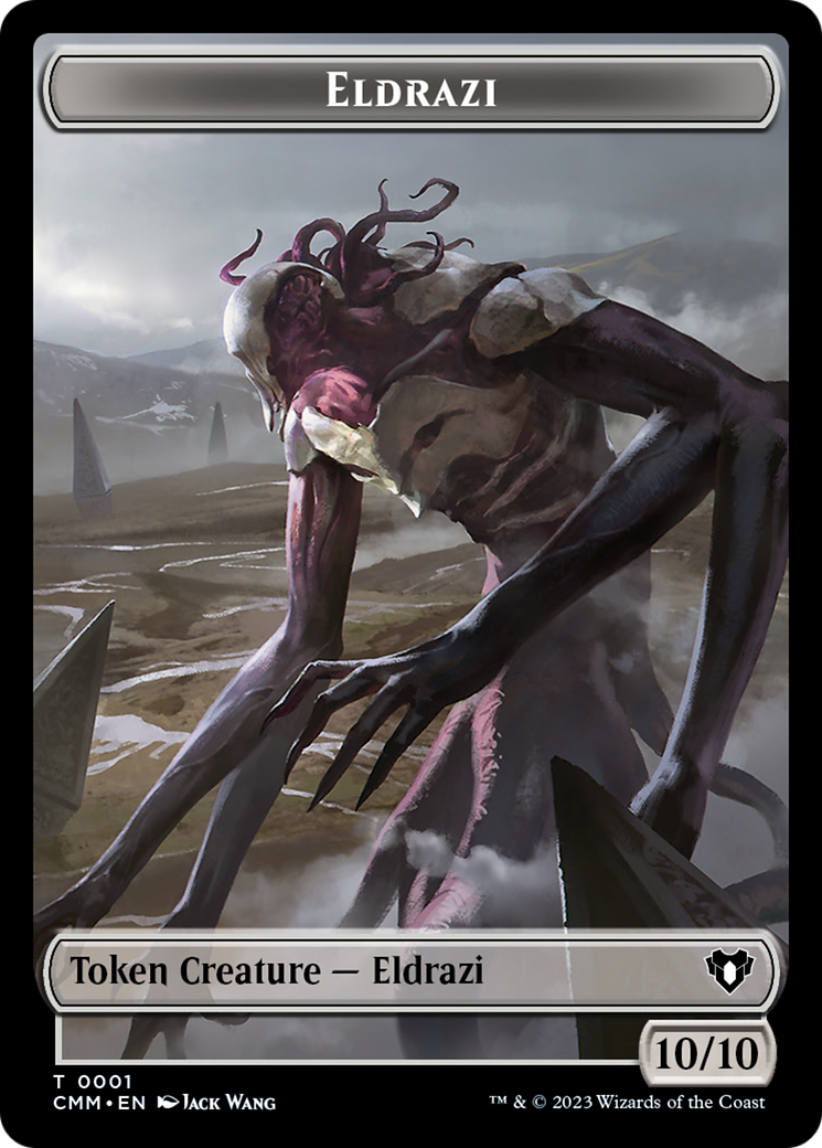 Eldrazi // Knight Double-Sided Token [Commander Masters Tokens] | Dragon's Lair Comics and Fantasy Houston TX