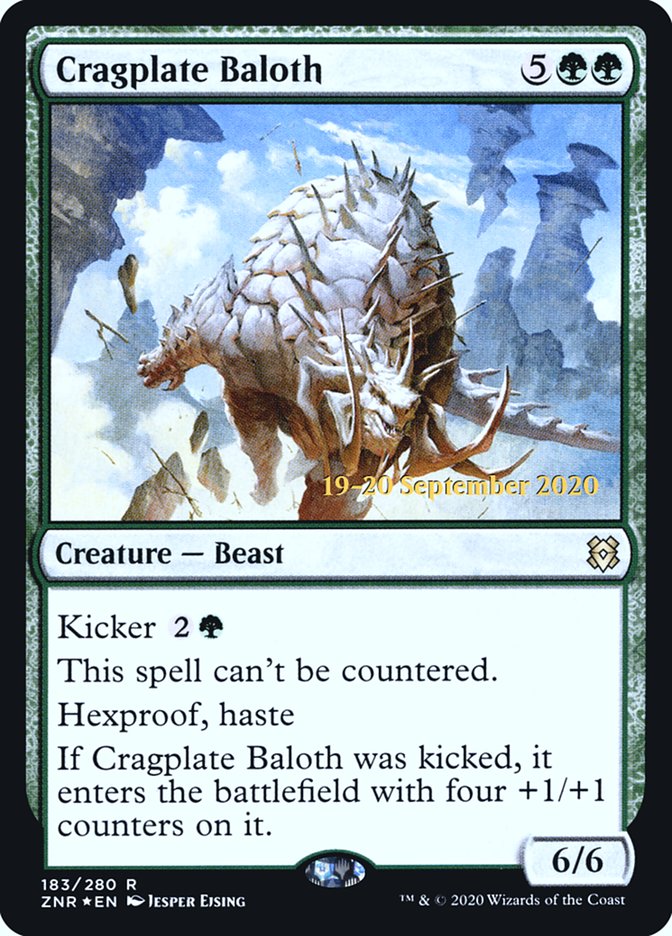 Cragplate Baloth [Zendikar Rising Prerelease Promos] | Dragon's Lair Comics and Fantasy Houston TX