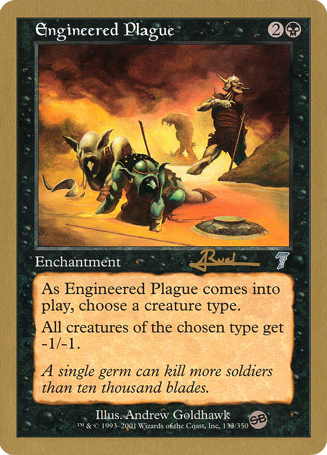 Engineered Plague (Antoine Ruel) (SB) [World Championship Decks 2001] | Dragon's Lair Comics and Fantasy Houston TX