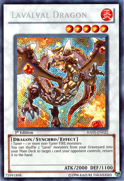 Lavalval Dragon [HA05-EN022] Secret Rare | Dragon's Lair Comics and Fantasy Houston TX