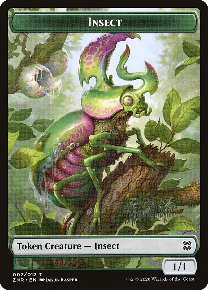 Insect Token [Zendikar Rising Tokens] | Dragon's Lair Comics and Fantasy Houston TX