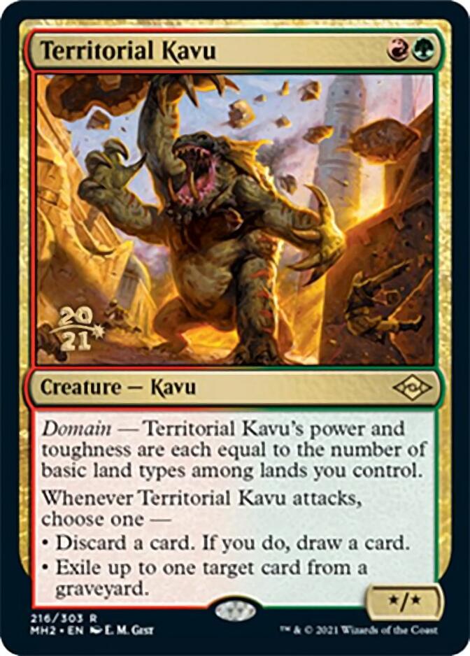 Territorial Kavu [Modern Horizons 2 Prerelease Promos] | Dragon's Lair Comics and Fantasy Houston TX