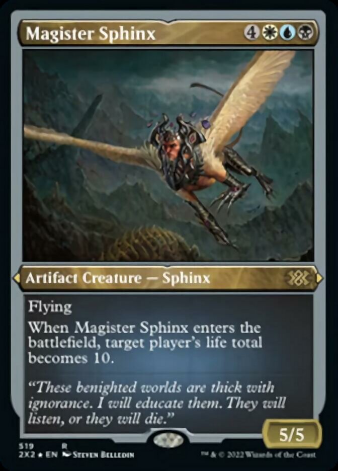 Magister Sphinx (Foil Etched) [Double Masters 2022] | Dragon's Lair Comics and Fantasy Houston TX