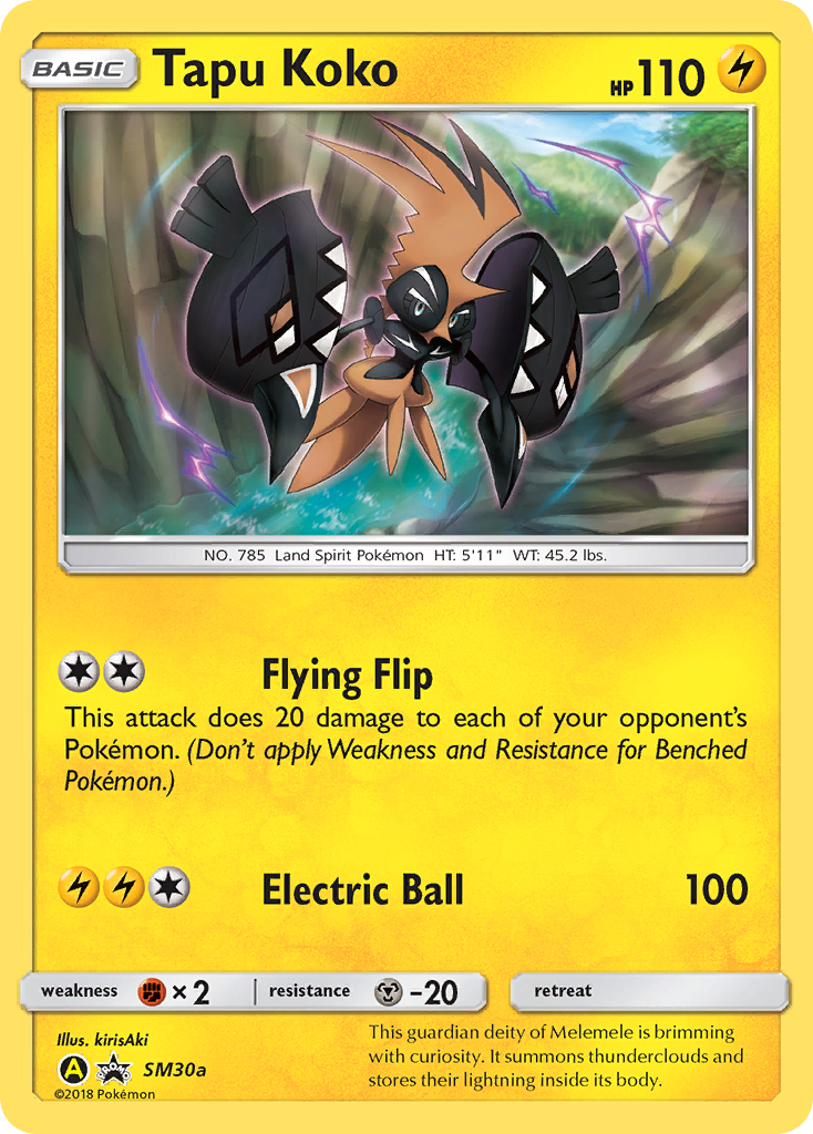 Tapu Koko (SM30a) [Sun & Moon: Black Star Promos] | Dragon's Lair Comics and Fantasy Houston TX