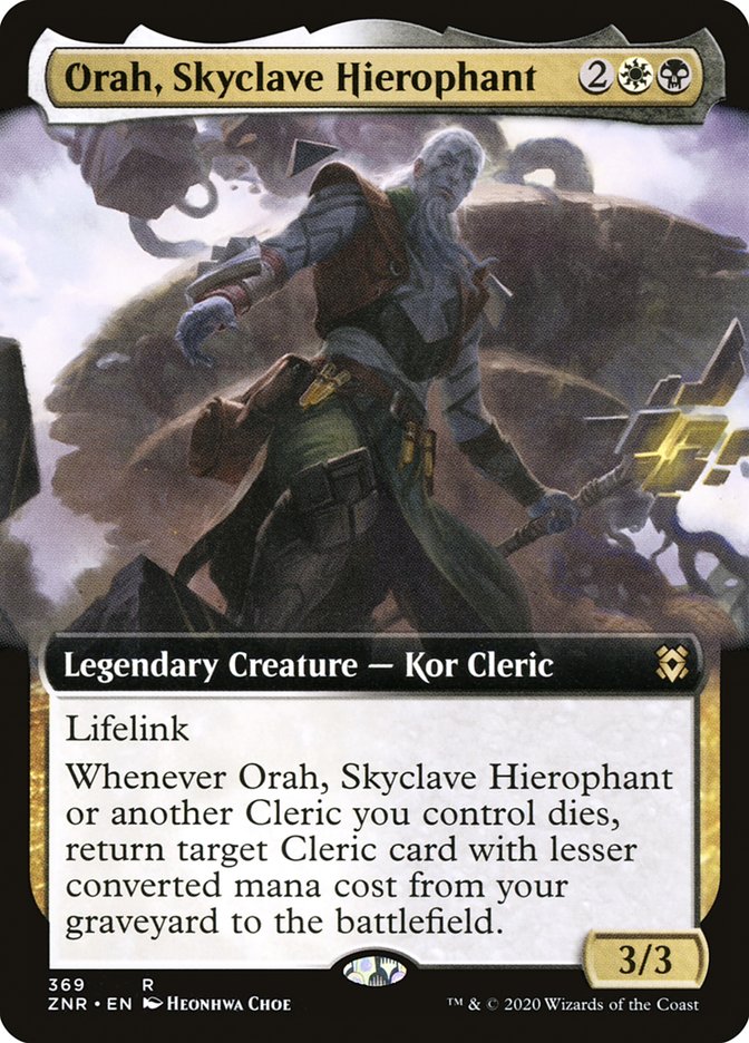 Orah, Skyclave Hierophant (Extended Art) [Zendikar Rising] | Dragon's Lair Comics and Fantasy Houston TX