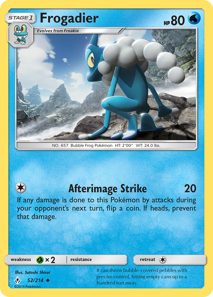 Frogadier (52/214) [Sun & Moon: Unbroken Bonds] | Dragon's Lair Comics and Fantasy Houston TX