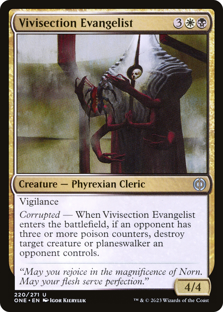 Vivisection Evangelist [Phyrexia: All Will Be One] | Dragon's Lair Comics and Fantasy Houston TX