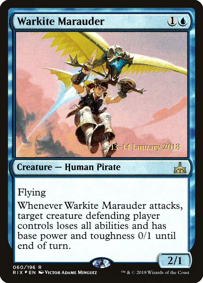 Warkite Marauder [Rivals of Ixalan Prerelease Promos] | Dragon's Lair Comics and Fantasy Houston TX