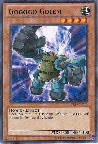 Gogogo Golem (Blue) [DL15-EN010] Rare | Dragon's Lair Comics and Fantasy Houston TX