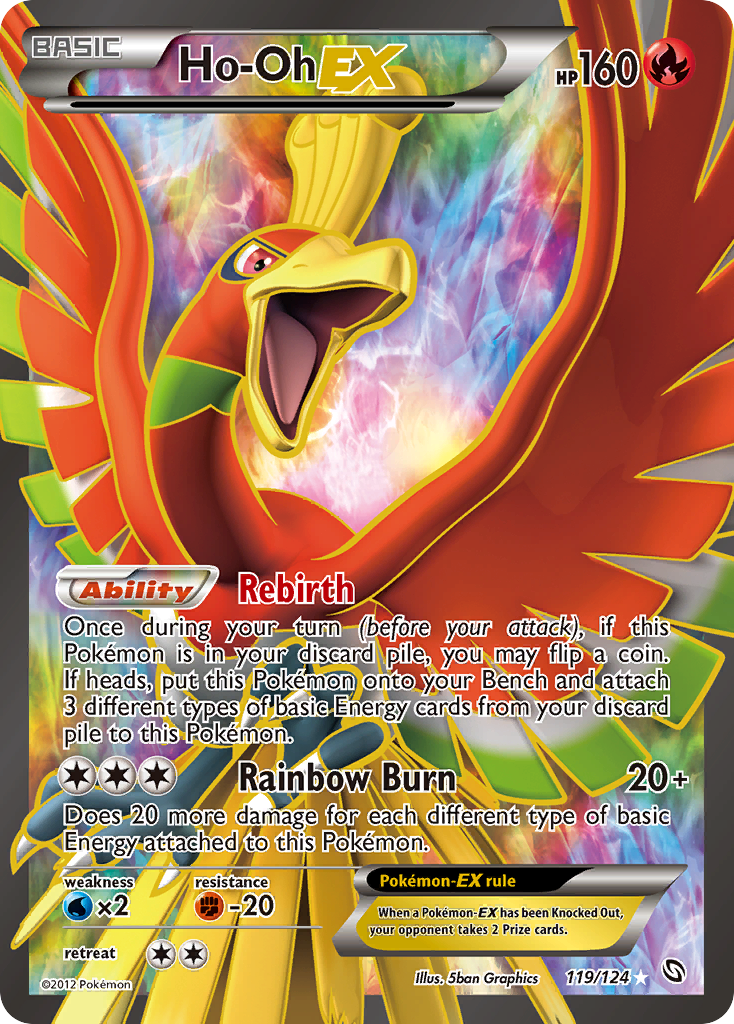 Ho-Oh EX (119/124) [Black & White: Dragons Exalted] | Dragon's Lair Comics and Fantasy Houston TX