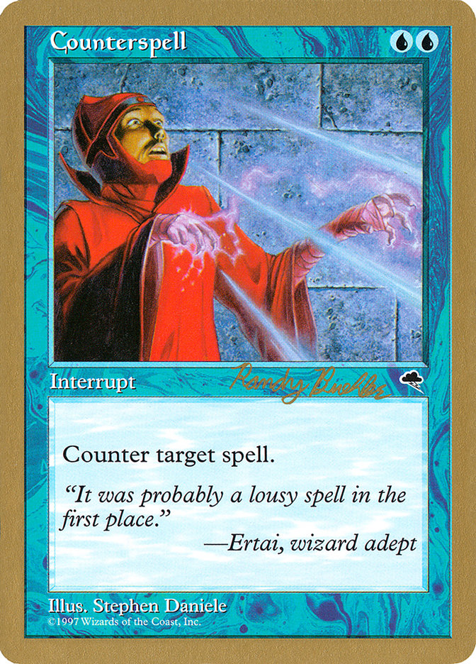 Counterspell (Randy Buehler) [World Championship Decks 1998] | Dragon's Lair Comics and Fantasy Houston TX