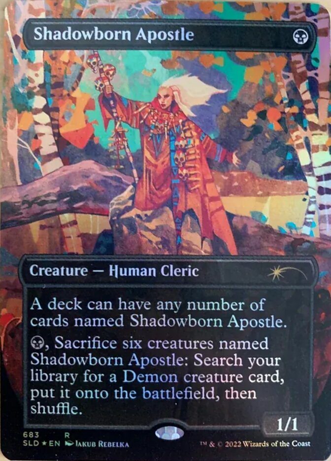 Shadowborn Apostle (Borderless) (683) [Secret Lair Drop Promos] | Dragon's Lair Comics and Fantasy Houston TX