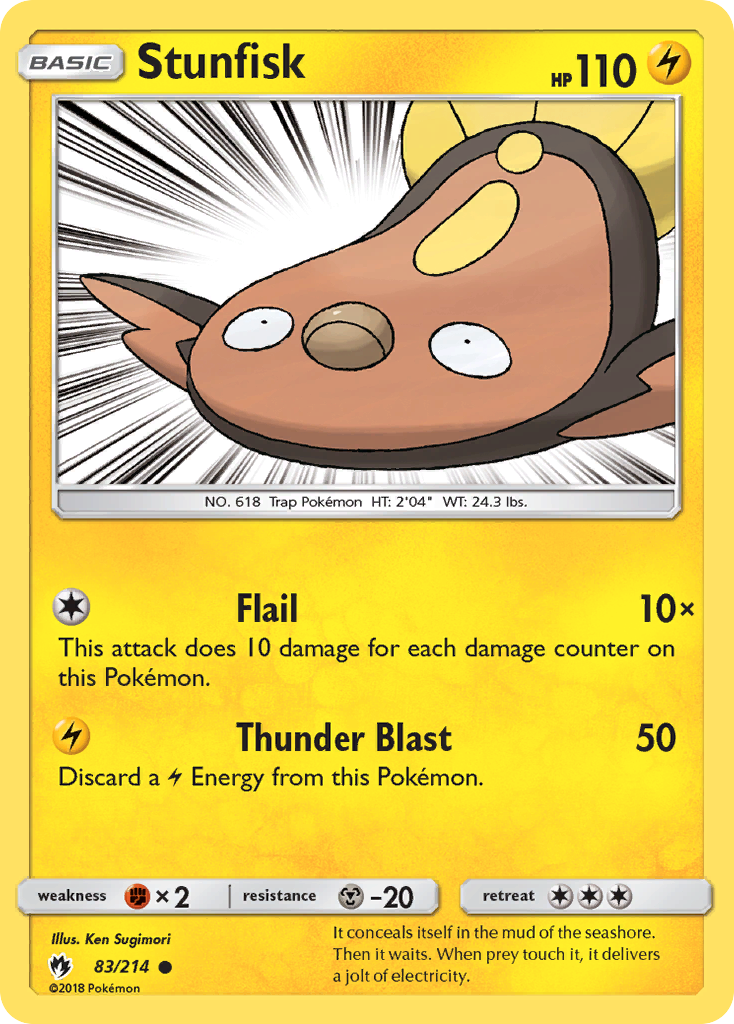 Stunfisk (83/214) [Sun & Moon: Lost Thunder] | Dragon's Lair Comics and Fantasy Houston TX